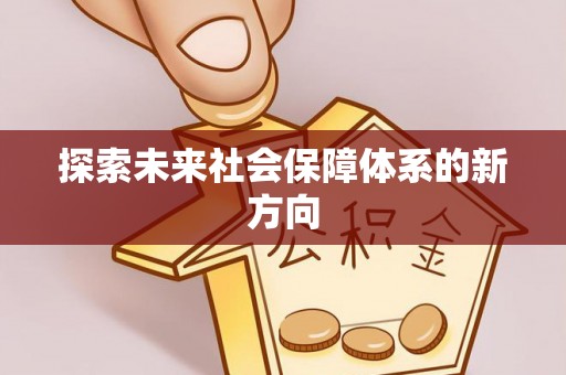 宁强探索未来社会保障体系的新方向