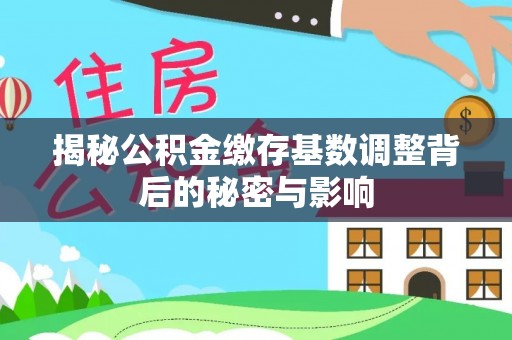 宁强揭秘公积金缴存基数调整背后的秘密与影响