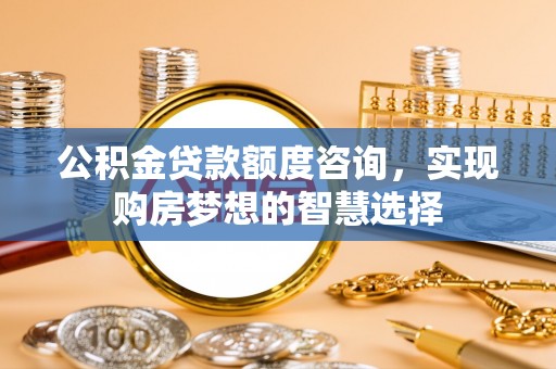 宁强公积金贷款额度咨询，实现购房梦想的智慧选择