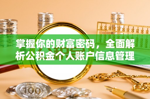 宁强掌握你的财富密码，全面解析公积金个人账户信息管理与优化