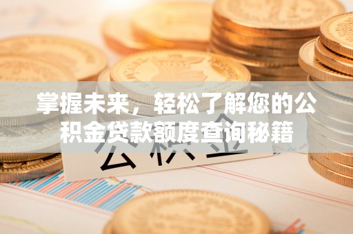 宁强掌握未来，轻松了解您的公积金贷款额度查询秘籍