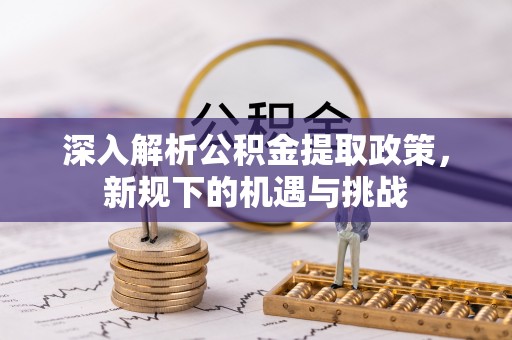宁强深入解析公积金提取政策，新规下的机遇与挑战