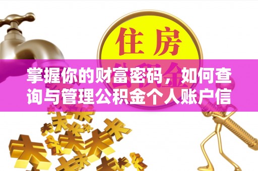 宁强掌握你的财富密码，如何查询与管理公积金个人账户信息