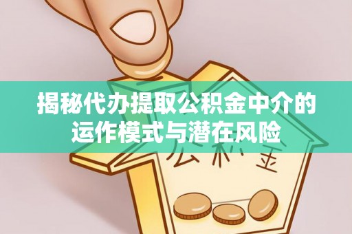 宁强揭秘代办提取公积金中介的运作模式与潜在风险