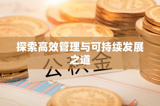 宁强探索高效管理与可持续发展之道