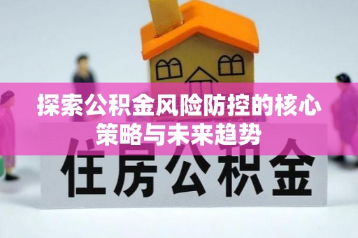 宁强探索公积金风险防控的核心策略与未来趋势